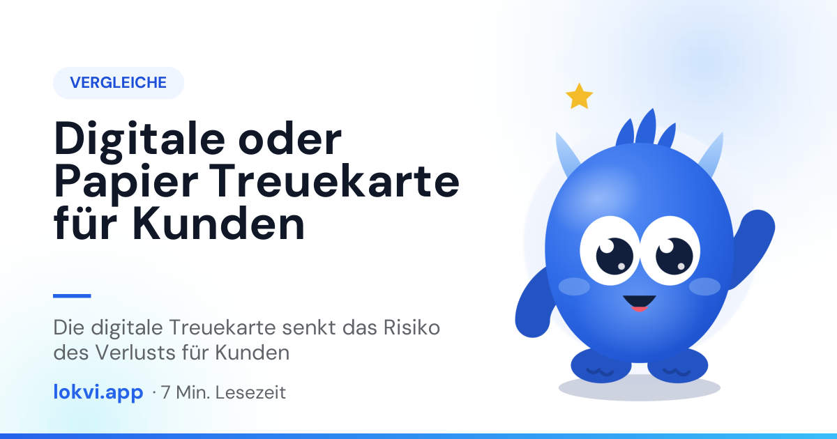 Digitale oder Papier Treuekarte für Kunden. Die digitale Treuekarte senkt das Risiko des Verlusts für Kunden