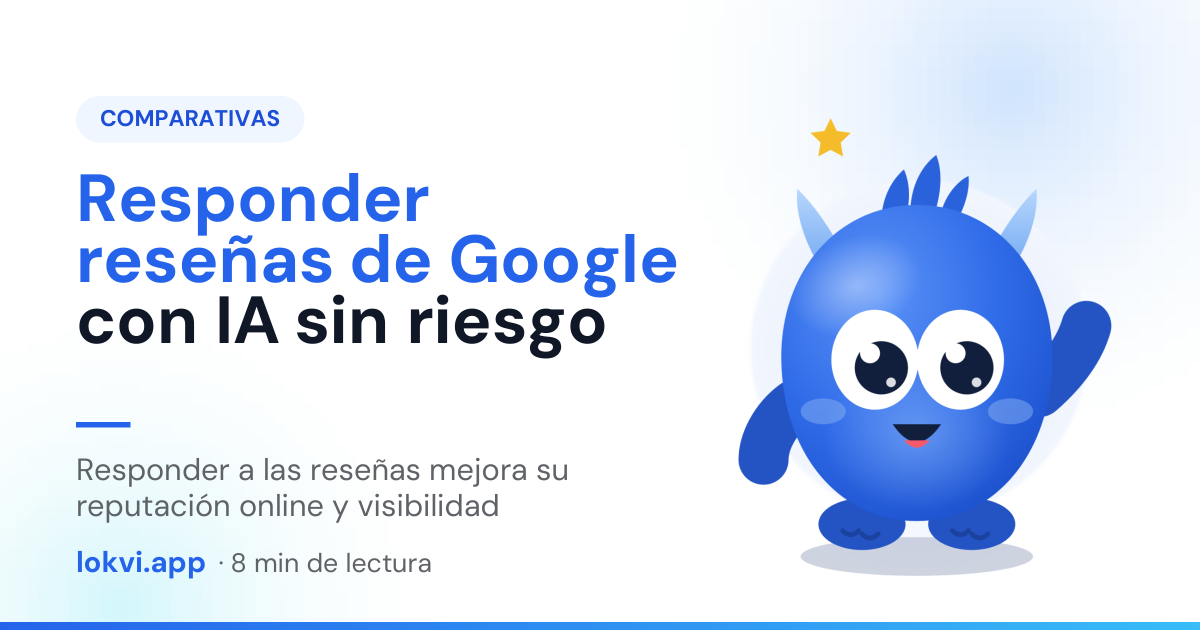 Responder reseñas de Google con IA sin riesgo. Responder a las reseñas mejora su reputación online y visibilidad